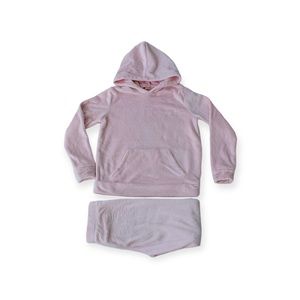 32 Degree Heat Pink Velour Hoodie Set. Size 7/8